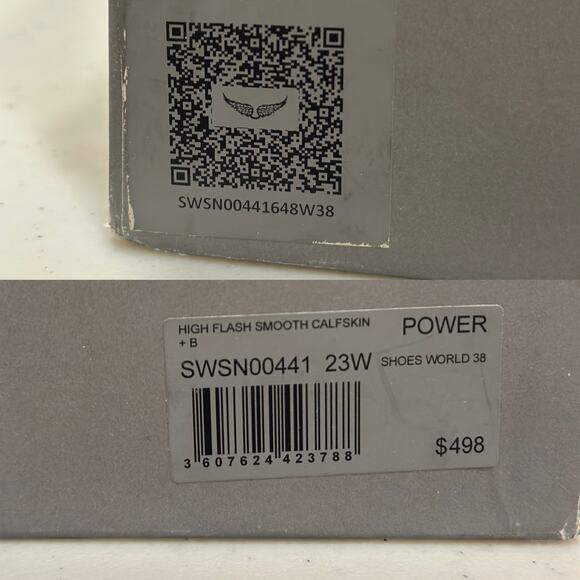 Zadig & Voltaire High Flash High-Top Sneakers in Power - Picture 9 of 9